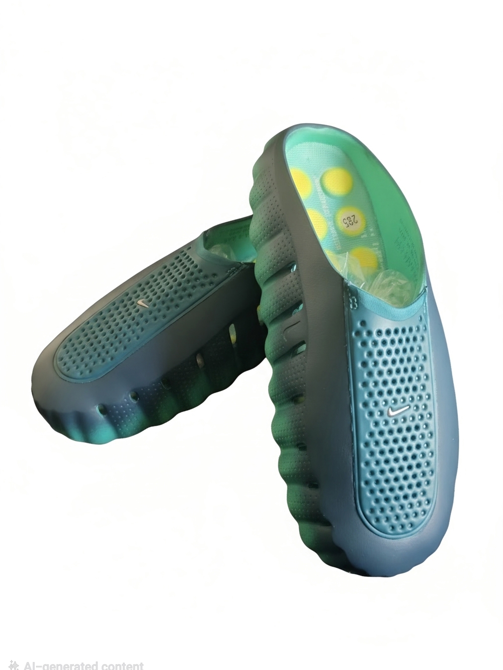 Nike Mens Teal Slip-On Clog - Lightweight Comfort